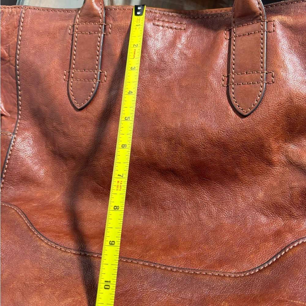 FRYE Brown Leather Tote Bag - Picture 8 of 9